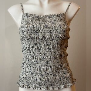 Grade & Gather Smocked Floral Top L